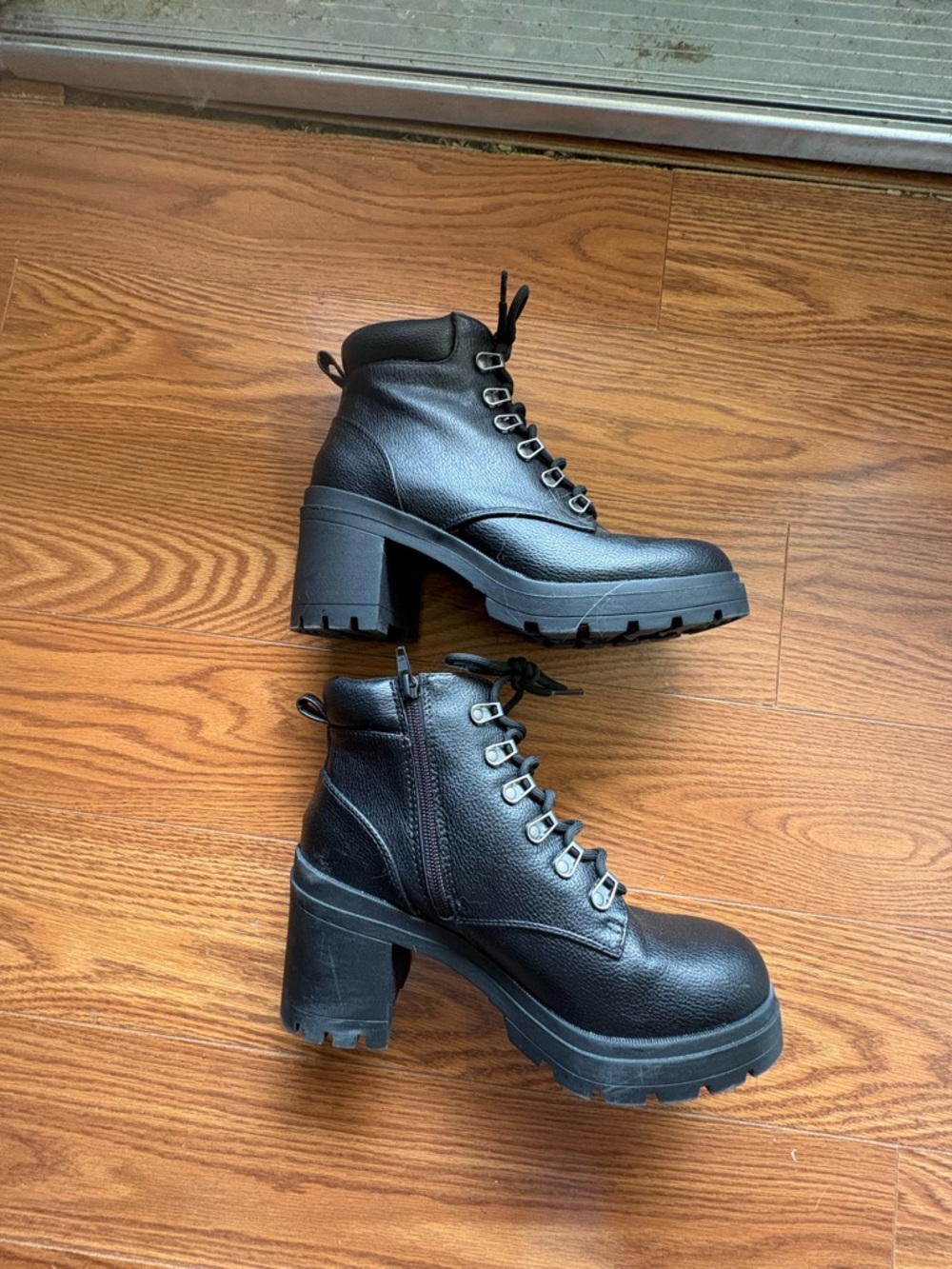 No Boundaries Chunky Platform Ankle Boots - Black